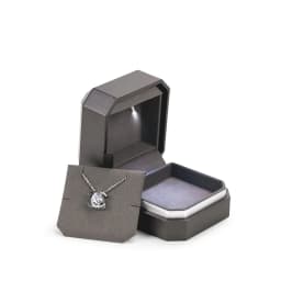 Wholesale LED Ring Box Jewelry Box for Wedding Engagement Proposal Ring Box Necklace Pendant Gift Box with Light Storage Case 