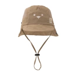 Summer Baby Hat Cartoon Bear Ear Embroidery Quick Dry Fisherman Hats for Boys Girls Neck Protection Kids Panama Hat Breathable
