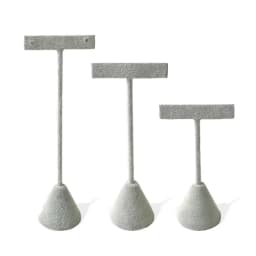 High-End Velvet Or Leather Earrings Display Storage Rack High, Medium And Low Size Jewelry Display Props Earrings Display Props