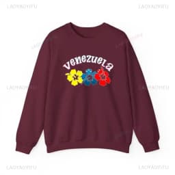 Venezuela-Graphic-Sweatshirt-Venezuela-Badge-Pullovers-Gift-Venezuela-South-America-South-America-Shirt-Soft-Comfortable-Sweater