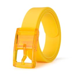 Universal Colored Silicone Candy Color Square Pin Buckle Belt Fashion Match Casual Pants Belt Trendy Women's Banquet Gifts