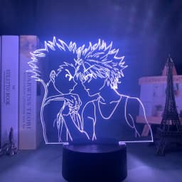Acrylic 3d Lamp Anime Hunter X Hunter Killua and Gon for Bedroom Decor Nightlight Birthday Gift Led Night Light Manga Hxh Killua