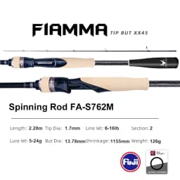 PURELURE GRUPLA Spinning Casting Rod High Carbon Universal Long Throwing Fishing Rod in FUJI Accessories Fast