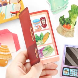 25pcs Kawaii Creative Cosmetics Small Appliance Stickers Material Pack DIY Diary Handmade Scrapbook Aesthetic Supplies