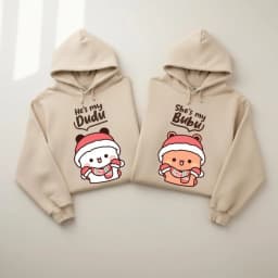 Bubu Dudu Bear Matching Couple Outfit Kawaii Men Women Fall Winter Hoodies Bubu Dudu Cute Printed Clothing Daily Life Apparel