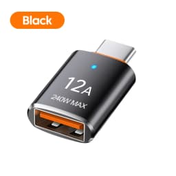 12A USB 3.0 To Type C Adapter LED OTG USB C Male to USB A Female Connector For iPhone 15 Tablet Notebook Android Phones Adapter
