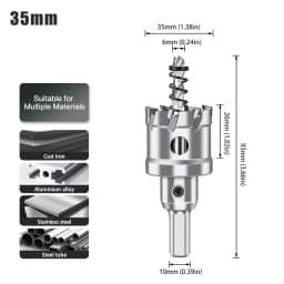 1pc 12-160mm TCT Carbide Hole Saw Drill Bit Hole Saw Cutter For Stainless Steel Metal Alloy Drilling