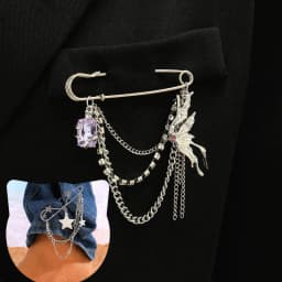 Adjustable Personality Bag Pendant Detachable Tassel Trouser Decorative Brooch Button Tightener Fixed Clothes Pin Waist Buckle