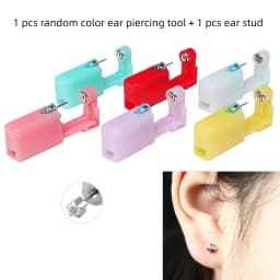 1Pc Tool Disposable Sterile Ear Piercing Kit, Cartilage Tragus Helix Piercing Gun No Pain Piercer Tool Machine Set Stud Jewelry