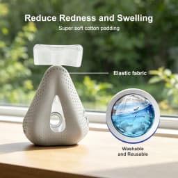 Reusable Cpap Liners for Mask Comfort Covers to Reduce Air Leaks Skin Pressure Irritation Easy to Clean Fabric Accessories
