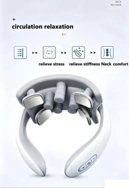 Smart Shoulder & Neck Massage Instrument, Portable Relaxation Vibrator for Daily Use Red Light H88/H66