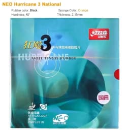 Original DHS New Hurricane 3 National Table Tennis Rubber Orange Sponge Blue Sponge Professional Table Tennis Racquet Rubber
