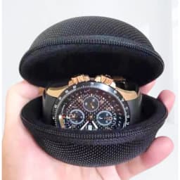 Portable Zipper Travel Watch Case, Dust-proof Single Watch Storage Box for Wristwatches And Smart Watches, Christmas Gift