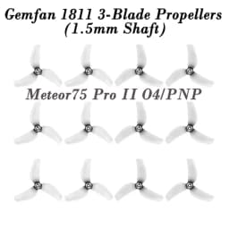 BETAFPV Meteor75 Pro II Canopy II for O4 Air Unit and Brushless Whoop Frame, Gemfan 1811 3-Blade Propellers Parts and Spares