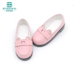 BJD Doll Leather Shoes 43-60cm 1/3 1/4 SD Doll Toy Ball Joint Doll Fashion Flat Shoes Pink Black Brown Doll Gift