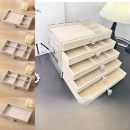 Elegant Multi-Layer Anti-Oxidation Jewelry Storage Box for Earrings Studs Necklaces High End Precise Handmade Accessories Box