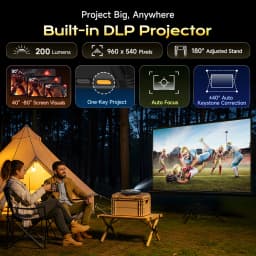 Ulefone Armor Pad 5 Ultra 5G Rugged Tablet Portable Projector 200LM 24200 mAh 120W Up to 12GB +512GB Android 15 11" FHD 64MP