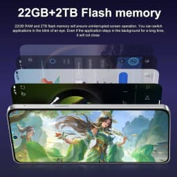 CHOTOG New Cell Phone 17 Pro Max Mobile Phones Android 5G 7.3 HD Smartphone 22GB 2TB 7800mAh Octa Core Unlock Dual SIM 16+48MP Camera