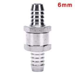 One Way 6/8/10/12mm 4 Size Aluminium Alloy Fuel Non Return Check Valve One Way Fit Carburettor