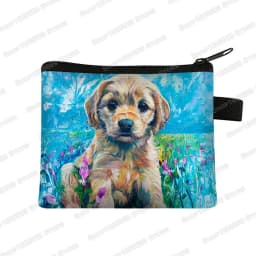 Cute Pug Dog Pattern Coin Purses Women Lovely Pet Animal Mini Wallet Ladies Key Credit Card Bag Small Lipstick Bags Gift