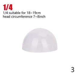 1/3 1/4 1/6 1/8 1/12 Doll-specific Wig Headgear Silicone Anti Slip Anti Staining Fixed Hair Headgear Doll Toys Accessories