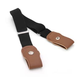 Press Buckle Style Kids Elastic Lazy Belt Versatile Jeans Belt Elastic Stretch Belt for Teen Kids Girls Adjustable Length
