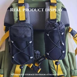 Outdoor Backpack Attachment Storage Bag Nylon Ultralight Portable Phone Bottle Pouch for Mountaineering Hiking Travel Gear