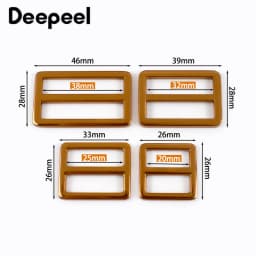 5Pcs 20-38mm Metal Ring Buckle Tri-Glide Slider Clasp Webbing Bag Strap Adjust Hooks Dog Leash Loops DIY Hardware Accessories