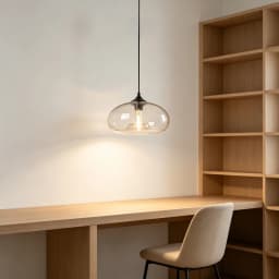 Minimalist LED Glass Hanging Light Nordic Creative Circular Pendant Light Cafe Kitchen Island Living Room Decor Pendant Lamp