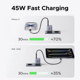 【Ultra Mini】UGREEN Nexode Air 45W GaN Charger USB C Fast Charger PD3.0 PPS For iPhone 18 17 Pro Samsung S26 Tablet Macbook Air