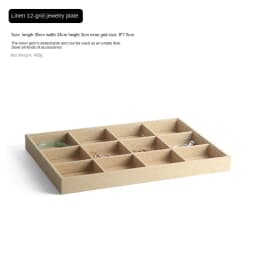 Handmade Burlap Jewelry Display Box Eco-Friendly Storage for Earrings Bracelets And Rings