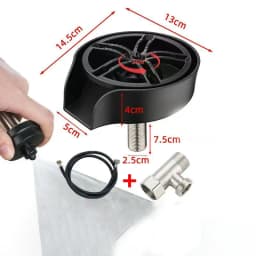 Glass Rinser for Kitchen Sink Cup washer for sink Faucet Bar Glass Rinser 360 Degree Rotating Spout with Pull-out Spray Design