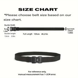 Automatic Buckle Tactical Belts Men's Woven Nylon Military Belt Durable Black Outdoor Army Hunting Golf Waist Belt