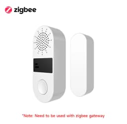 Tuya WiFi/Zigbee Door Window Sensor 130DB Sound Light Alarm Wireless Door Detector SmartLife APP Remote Control for Google Home