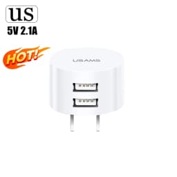 5V 2.1A Dual USB Charger EU US UK Plug Quick Charge Wall Charger Mobile Phone Charging Mini Adapter Travel Charger For Phone