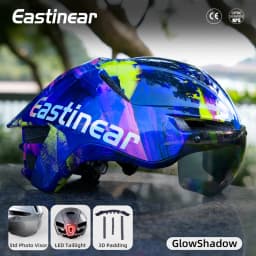 New Pneumatic Bicycle Helmet 3D Shock-Absorbing Lining Ventilated And Breathable Men's And Women's Road Mountain Safety Helmet
