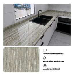 Marble Oil Resistant 40cm Kitchen Sticker Self-Adhesive Waterproof Cabinet Stove Top Wallpaper Desktop Bathroom Decoration