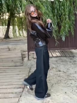 Women Brown Texture Faux Leather Coat Stand Collar Double Head Zipper Slim Fit 2026 New Vintage Casual Lady Moto Biker Jacket
