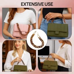 Acrylic Purse Chains Replacement Handbag Strap Chain Straps Fashionable Purse Chains Handles for DIY Purse Strap