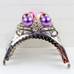 10PCS Super Cute 8.5CM Silver Pearl Bead Metal Purse Frame Kiss Clasp Diy Bag Accessory