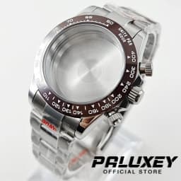 Daytona 40mm VK63 Sapphire Glass Watch Case Ceramic Bezel Men's Watch Accessories Suitable for VK63 VK63A VK64 Quartz Movement