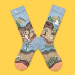 1 Pair Canvas Lattice Plant Art Funny Socks Women Novelty Abstract Cute Socks Women Jacquard Crew Female Calcetines Divertidos
