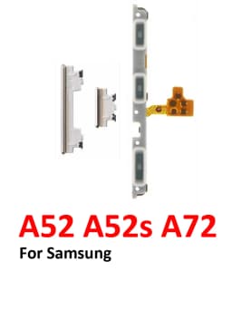 Phone Power Volume Button For Samsung Galaxy A52 A52s A72 LTE 5G New On Off Up Down External Key Internal Flex Cable Parts
