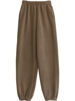 CHIC VEN Women's Pant Loose Casual New High Waist Fleece Pant Thick Plush Warm Female Sports Trousers Autumn Winter 2023