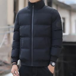 Men Cotton-Padded Jacket 2025 Winter Trend Tiger Head Logo Short Padded Men Jacket Thick Casual Padded Jacket Male Parkas M-5Xl