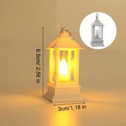 1/5pcs Vintage Lantern Mini Retro Led Light Battery Operated Lighting Decorative Oil Lamp for Holiday Christmas Gifts Home Decor