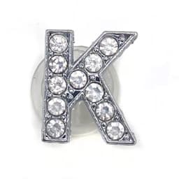 Shoe Charms Glitter Rhinestone Letter Silver Crystal Alphabet DIY Alloy Shoe Decorations Jewelry Slider Bracelet Wristbands