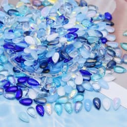 8x14mm 30/60Pcs Water Drop Shape Czech Glass Beads DIY Jewelry Findings Water Drop Glass Loose Beads for Jewelry Making Necklace