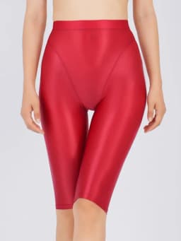 Sexy Women Thin Sheer See Through High Waist Shorts Pants Candy Color Elastic Shaper Hot Short Soft Casual Yoga Short Pant