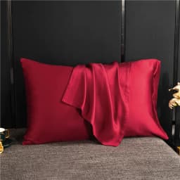 Natural Mulberry Silk Pillowcase High-Quality Pillow Case Solid Color Envelope Pillow Cover Bedding Sleeping Pillowcover